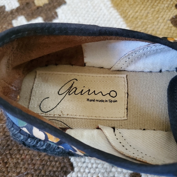 Gaimo Wedge Floral Espadrilles sz 7 Handmade Spain - Picture 6 of 7